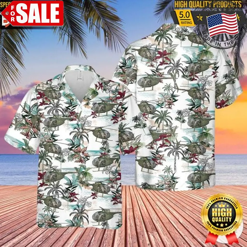 Us Army Hughes Oh 6 Cayuse Hawaiian Shirt Set Shorts Veteran Gifts Military Retirement Gifts
