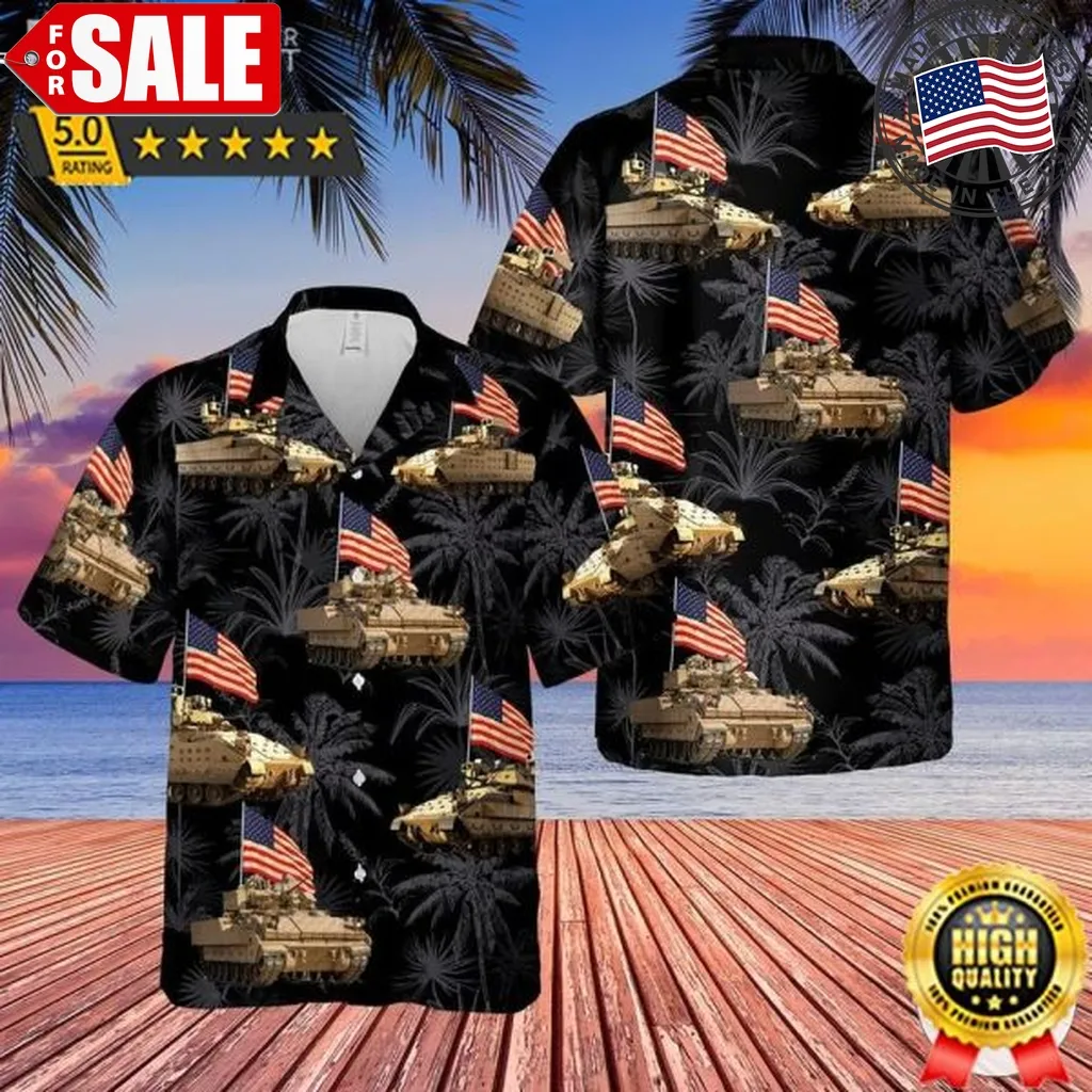 Us Army M2a3 Bradley Tank Hawaiian Shirt Veteran Gifts 4Th July Gifts