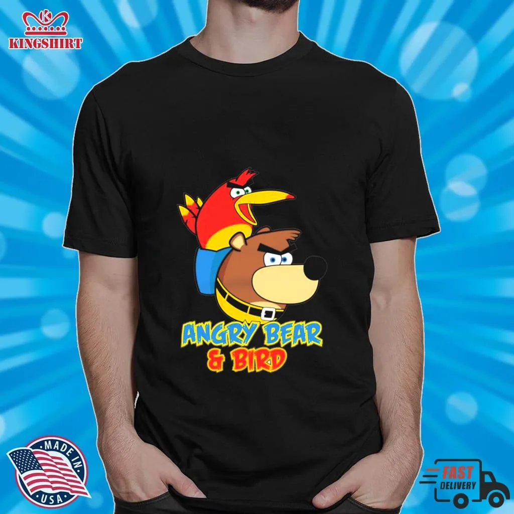 Angry Bear & Bird Parody Banjo & Kazooie Shirt