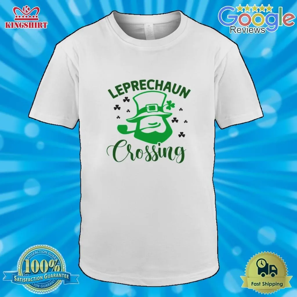 Leprechaun Crossing Vintage Shirt Unisex Tshirt