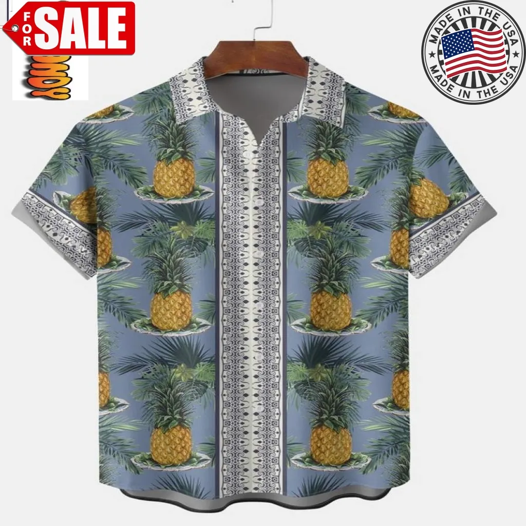 Vintage Pineapple Hawaiian Shirt