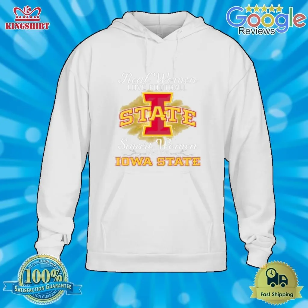 Real Women Love Football Smart Women Love The Iowa State Cyclones 2023 Logo Shirt Size up S to 4XL