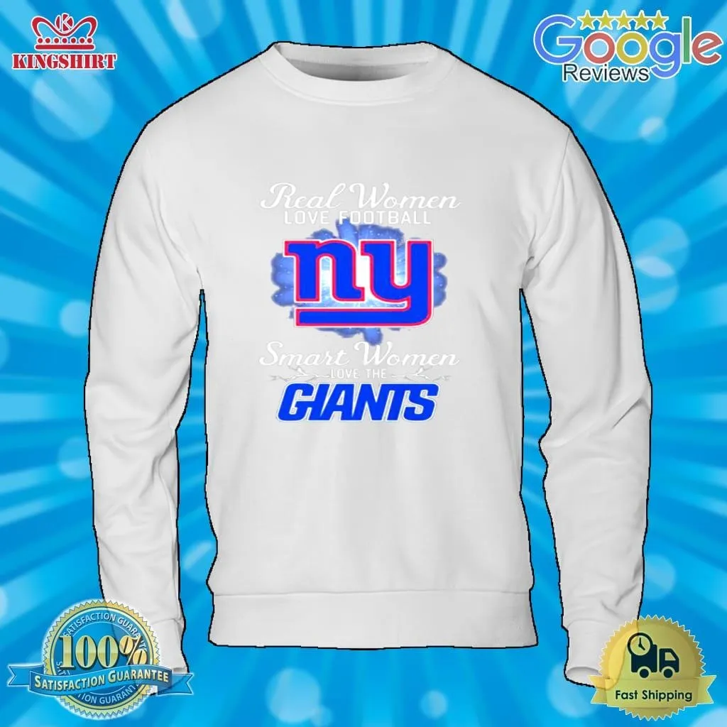 Real Women Love Football Smart Women Love The New York Giants 2023 Logo Shirt Plus Size