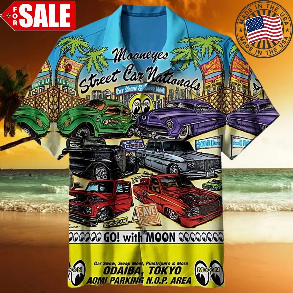 Volkswagen Mooneyes Poster 3D Print Hawaiian Shirt