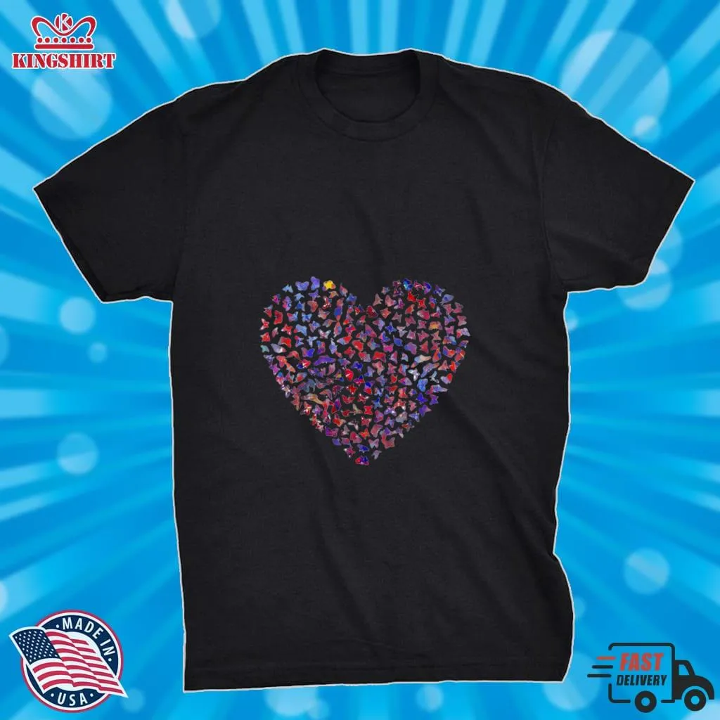 Heart Butterfly Shirt Unisex Tshirt