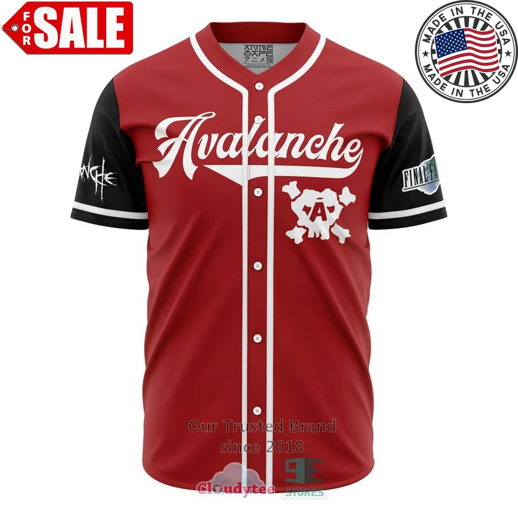 Avalanche Final Fantasy 7 Baseball Jersey Size up S to 4XL Trending