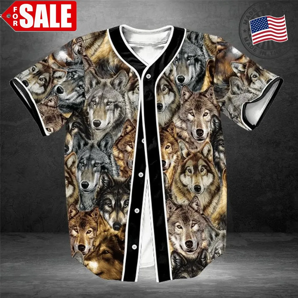 Awesome Wolf 12345 Gift For Lover Baseball Jersey Plus Size Wolf,Baseball