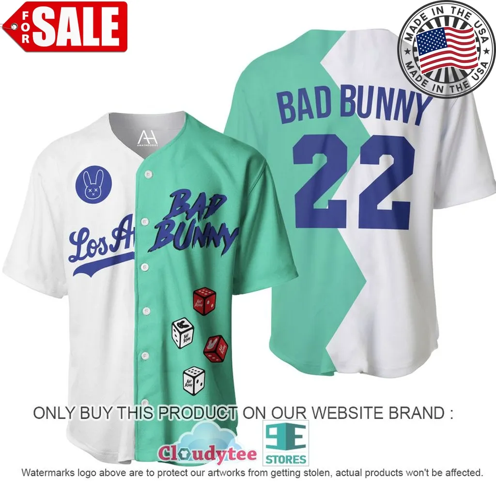 Bad Bunny 22 Baseball Jersey Unisex