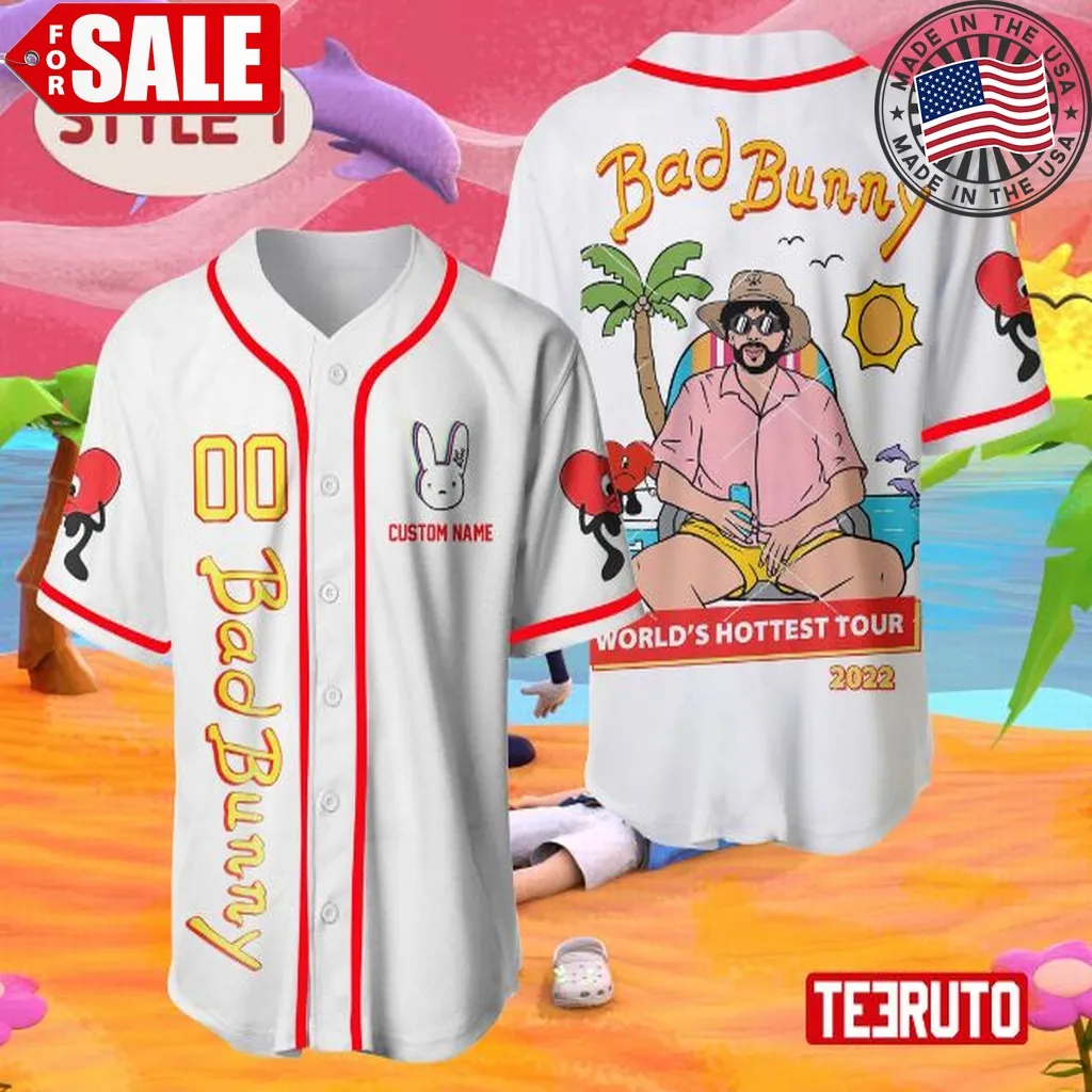 Bad Bunny Custom Name And Number Un Verano Sin Ti Personalize Baseball Jersey Plus Size Trending