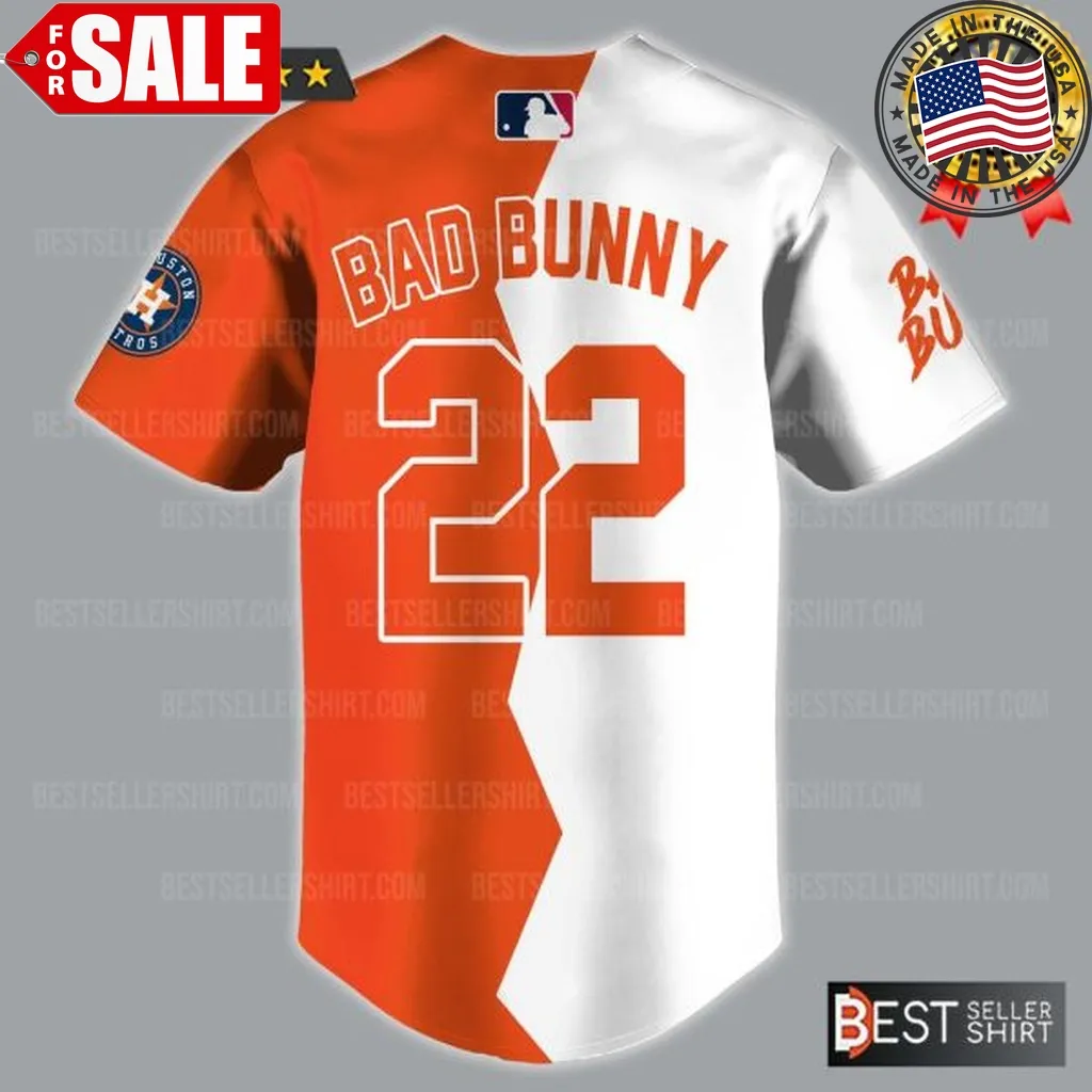 Bad Bunny Houston Astros Shirt Baseball Jersey Tee Size up S to 4XL Trending