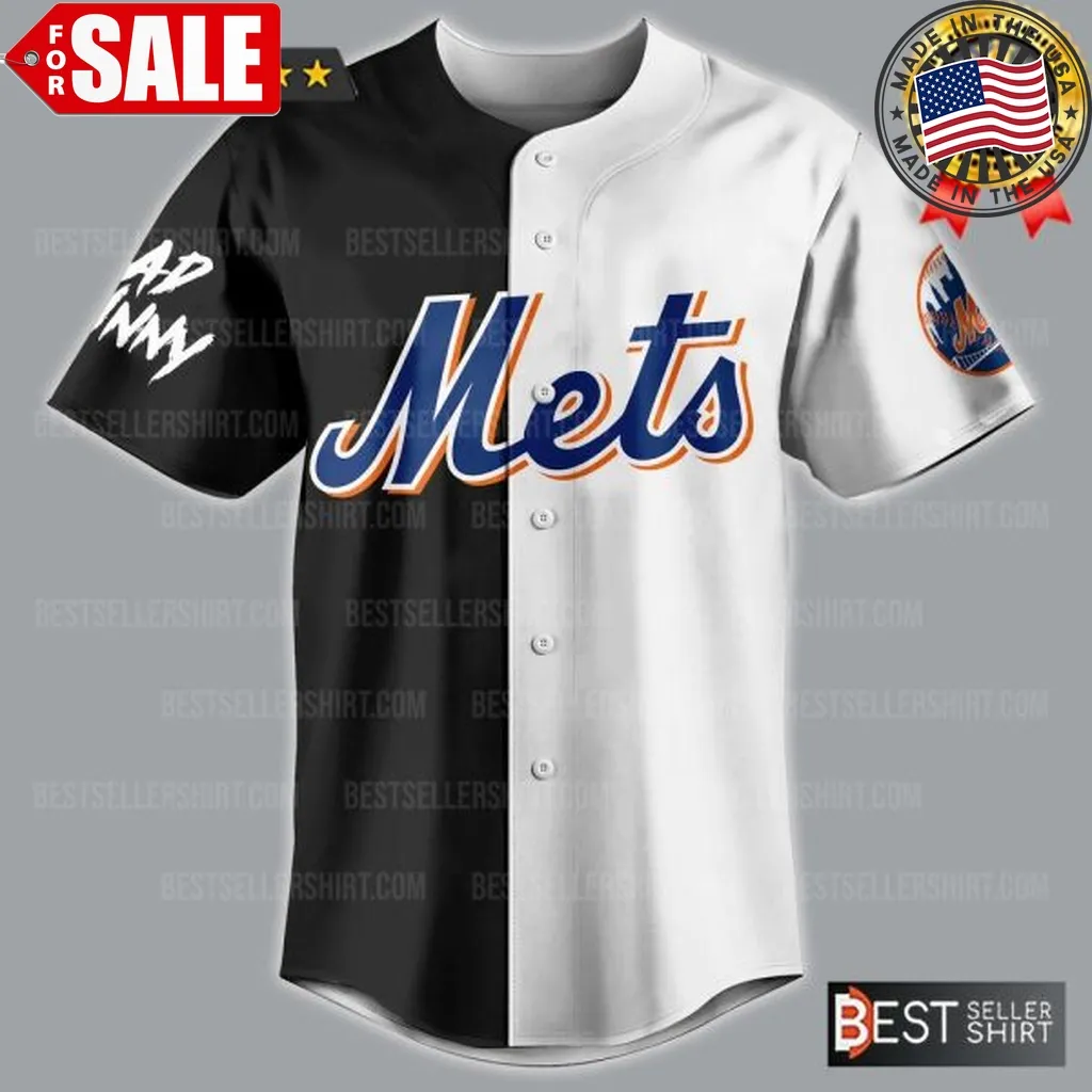 Bad Bunny Mets Shirt Baseball Jersey Tee Unisex