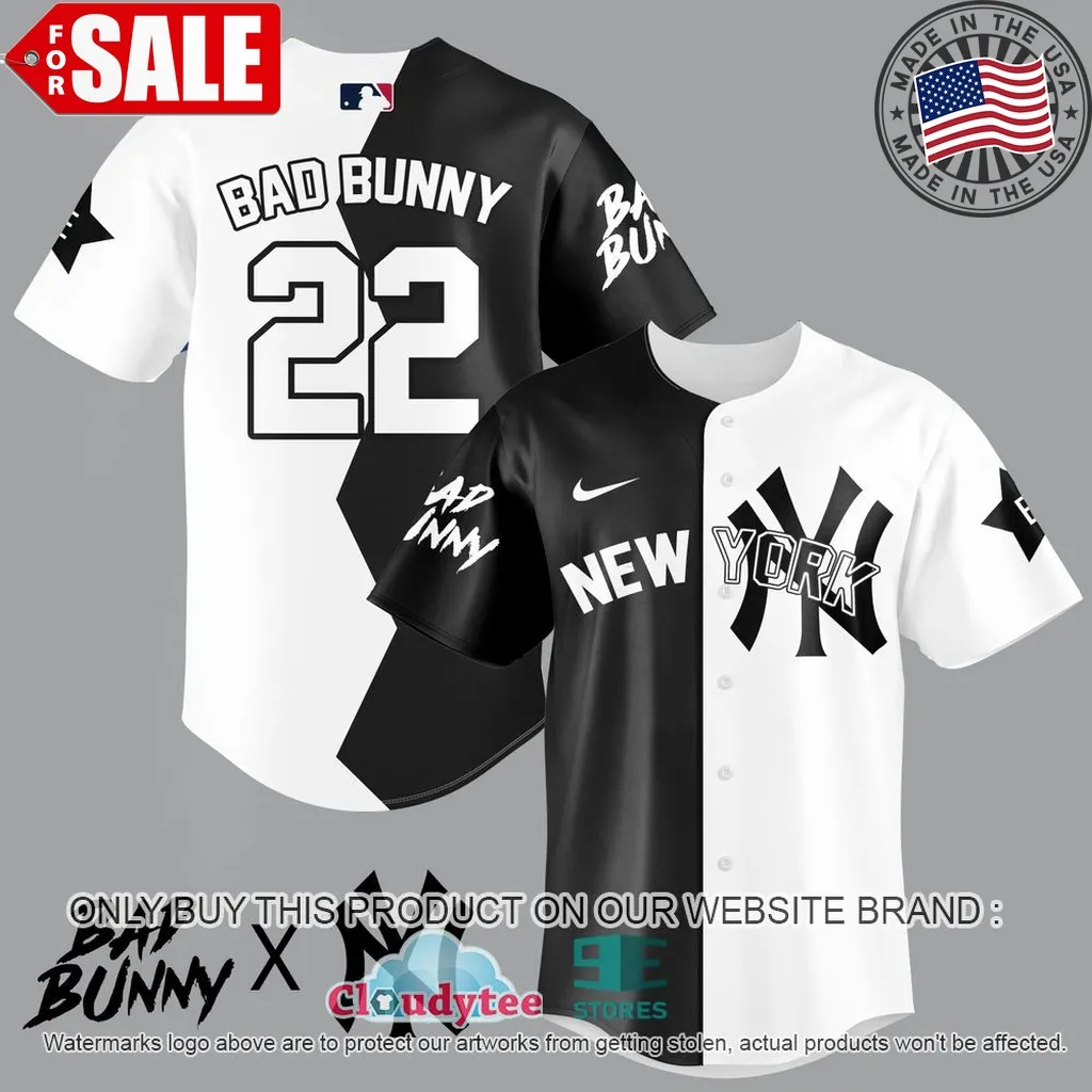 Bad Bunny New York Yankees Baseball Jersey Unisex Trending