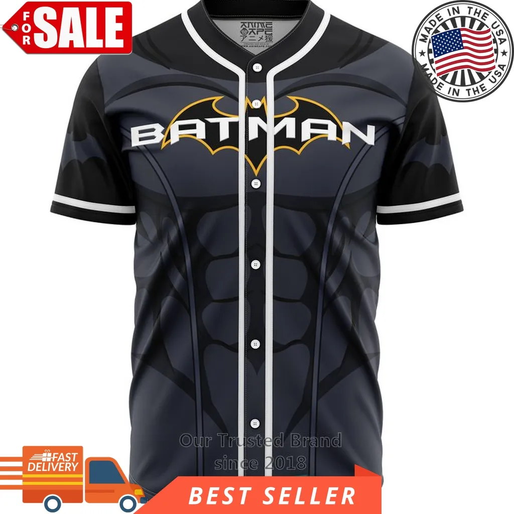 Batman Dc Comics Baseball Jersey Plus Size