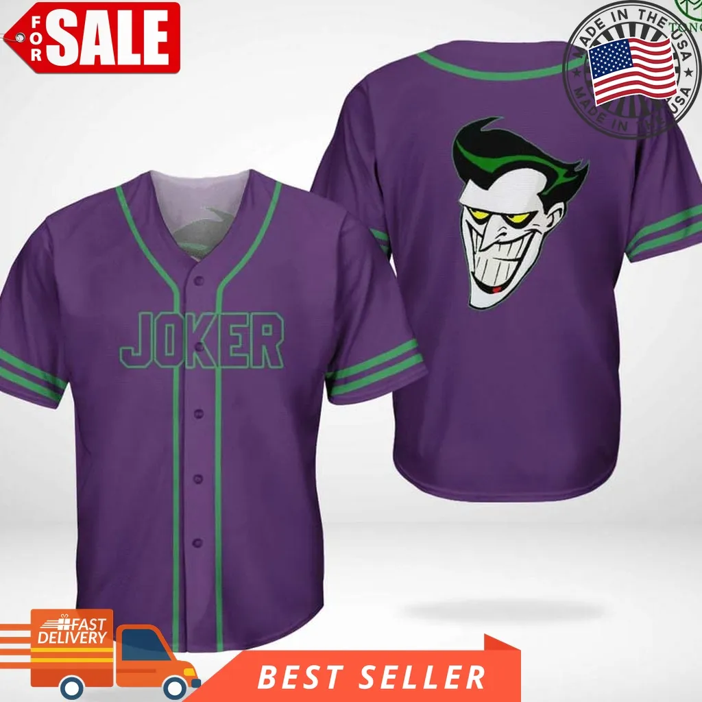 Batman Joker Baseball Jersey Shirt Size up S to 5XL Baseball,Dad