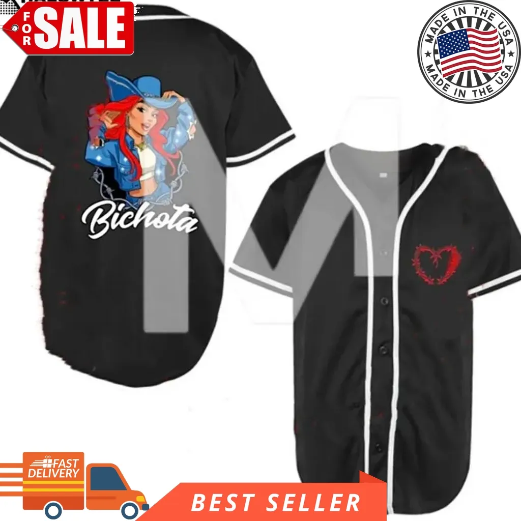 Bitchota Karol G Baseball Jersey Strip Love Tour Gift For Fans Size up S to 5XL Trending