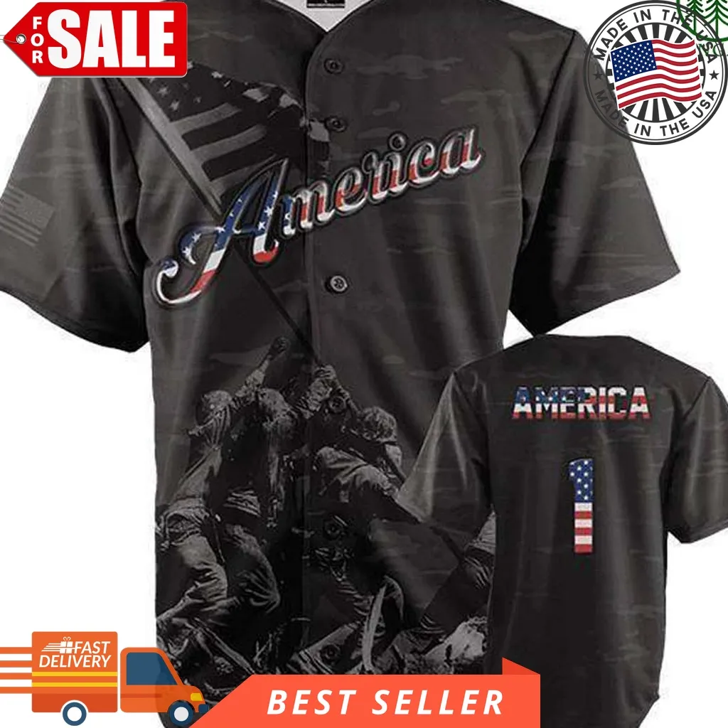 Black Camo American Soldiers Baseball Jersey Shirts Plus Size Baseball,Fishing