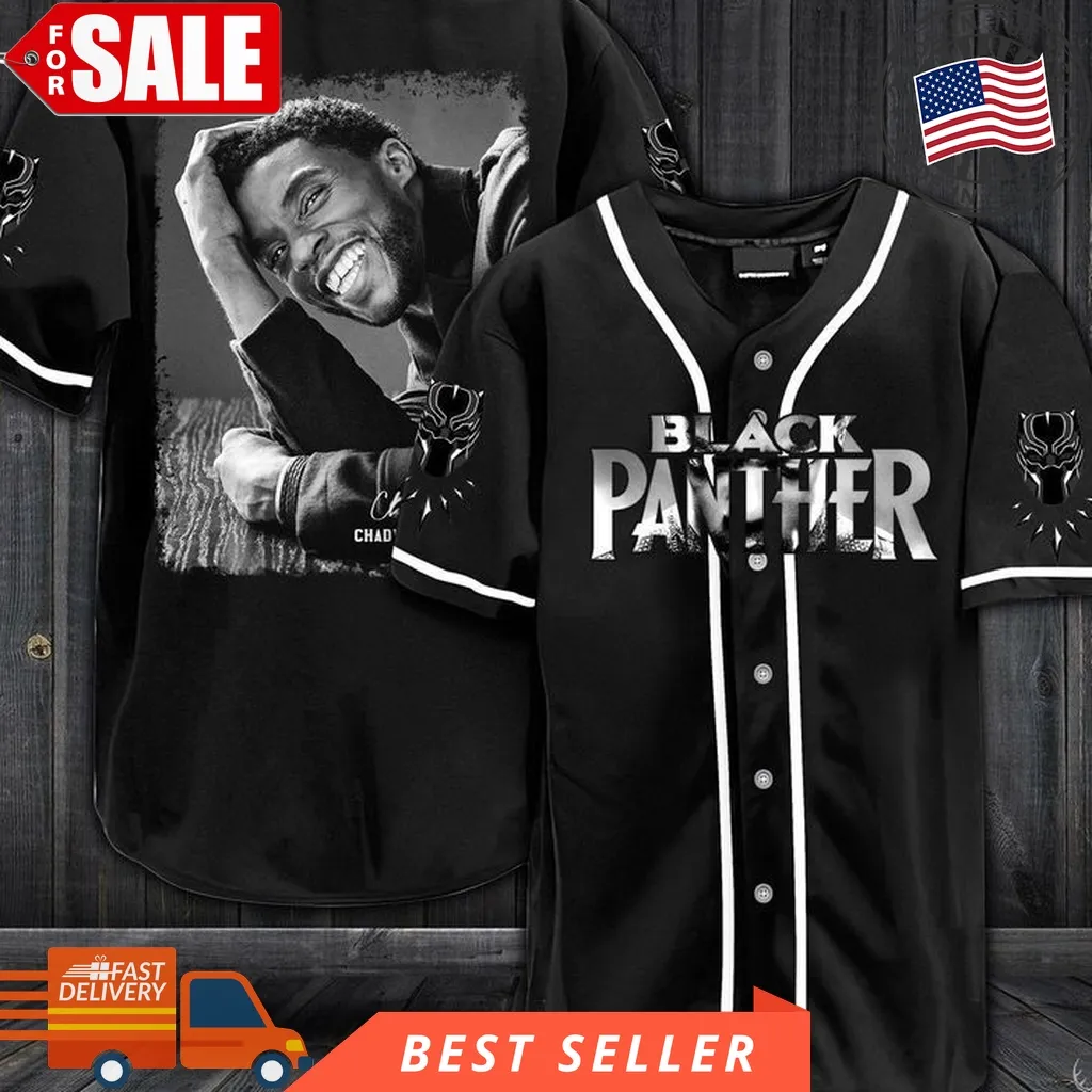Black Panther Marvel Avengers Baseball Shirt Jersey 2 Gift For Lover Jersey Unisex Baseball,Dad