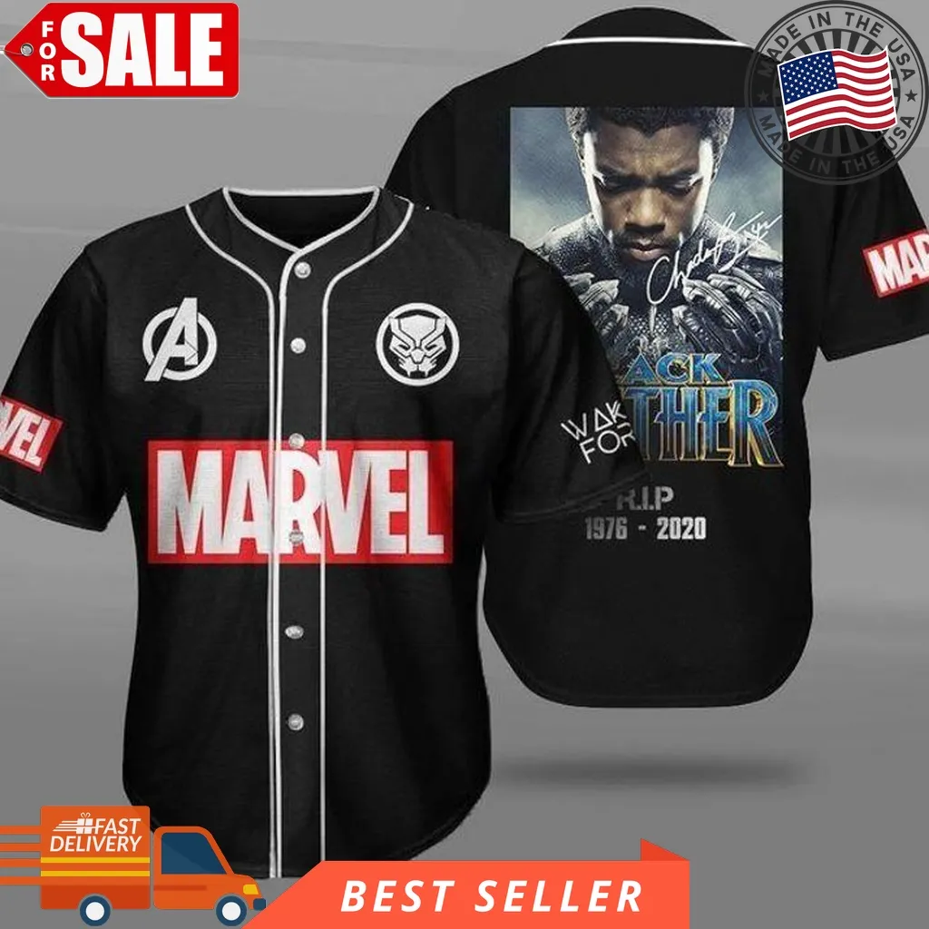 Black Panther Marvel Avengers Baseball Shirt Jersey 3 Gift For Lover Jersey Unisex Baseball,Dad