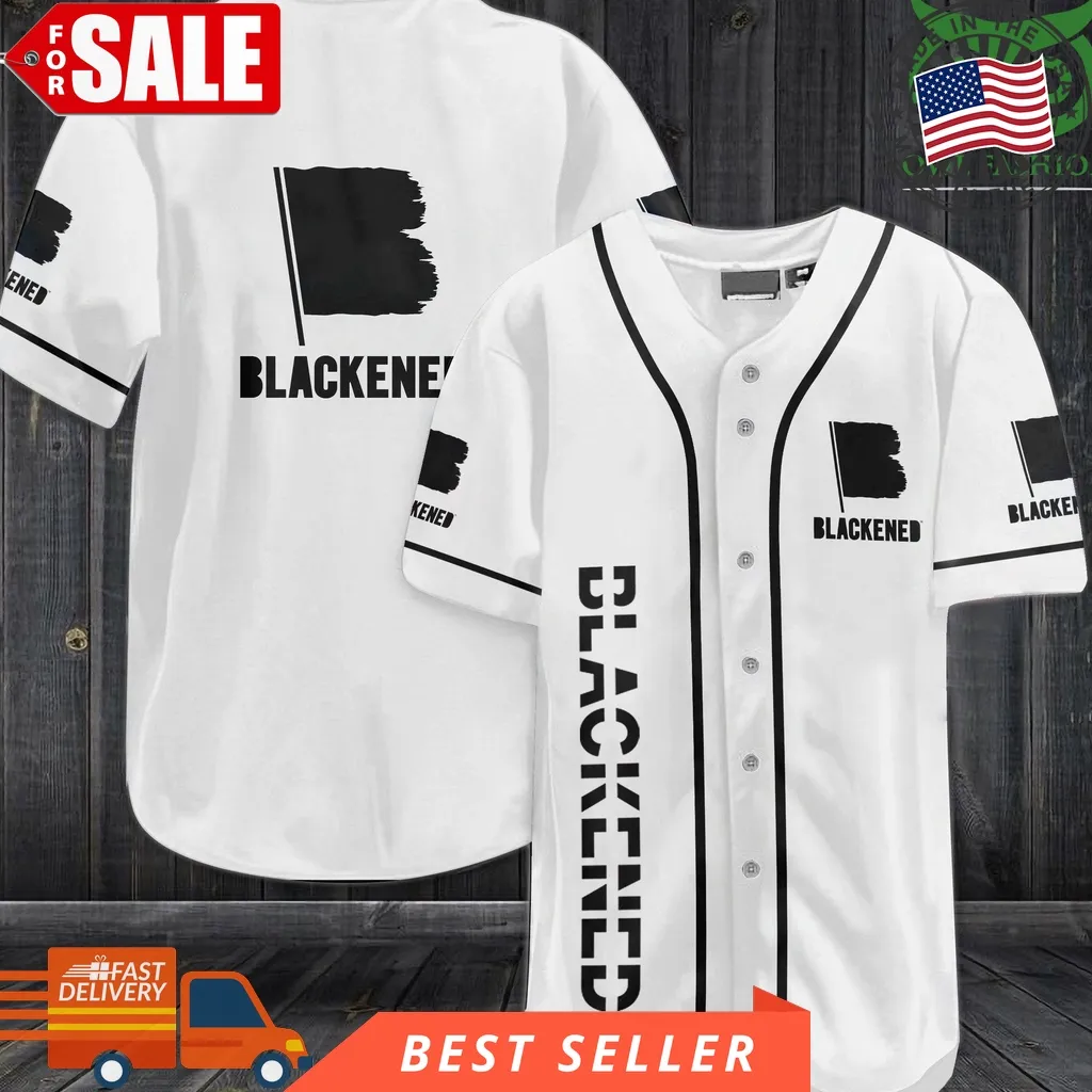 Blackened Baseball Jersey Shirt