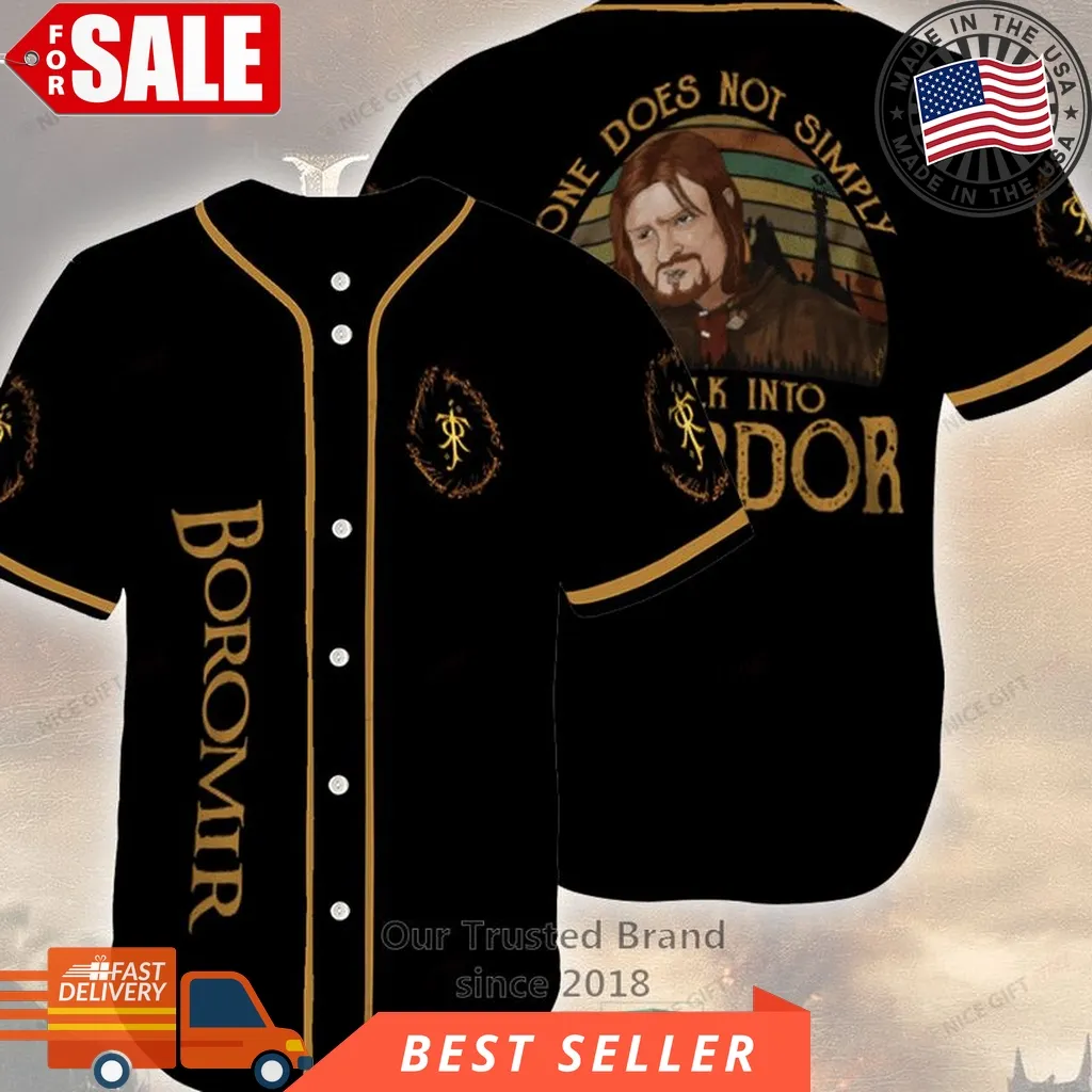 Boromir One Does Not Simply Baseball Jersey