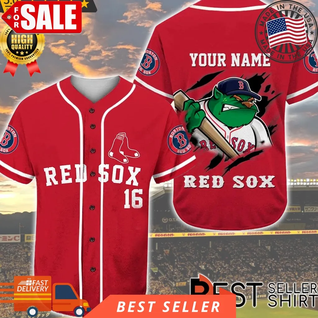 Boston Red Sox Baseball Jersey Mlb Personalized Shirt