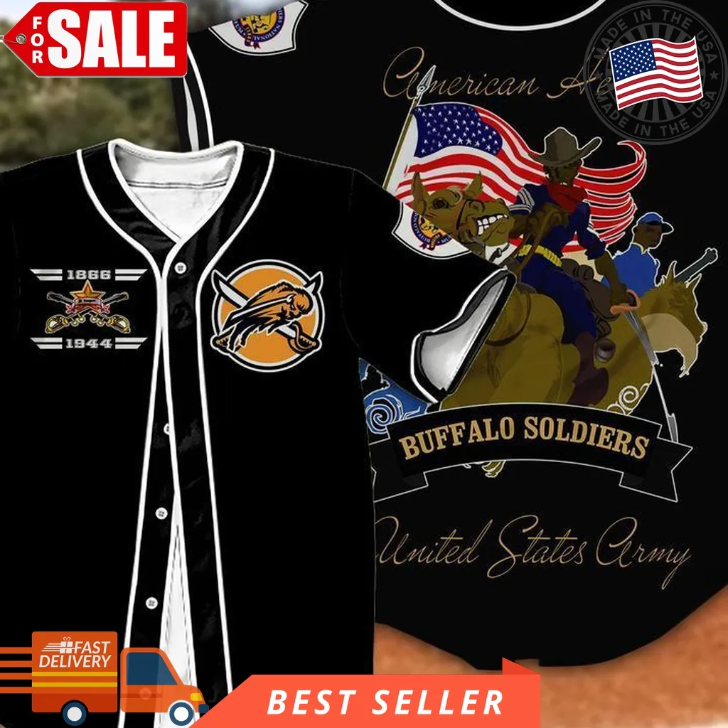 Buffalo Soldiers Baseball Jersey Shirt Size up S to 5XL