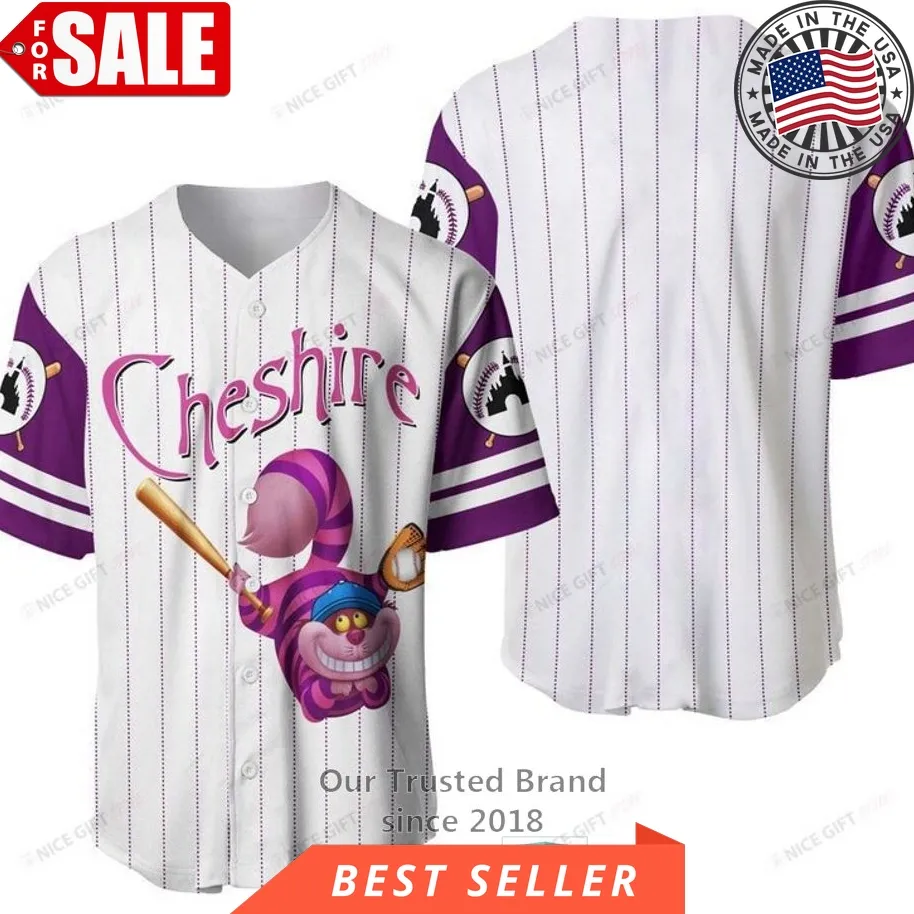 Cheshire Cat Baseball Jersey Shirt