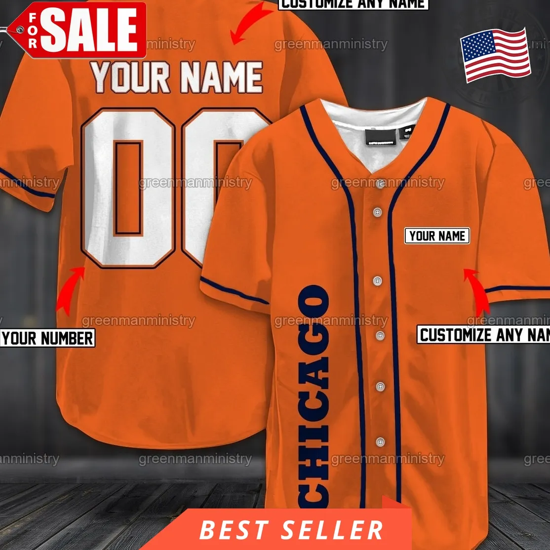 Chicago Baseball Jersey Custom Name And Number Sports For Him