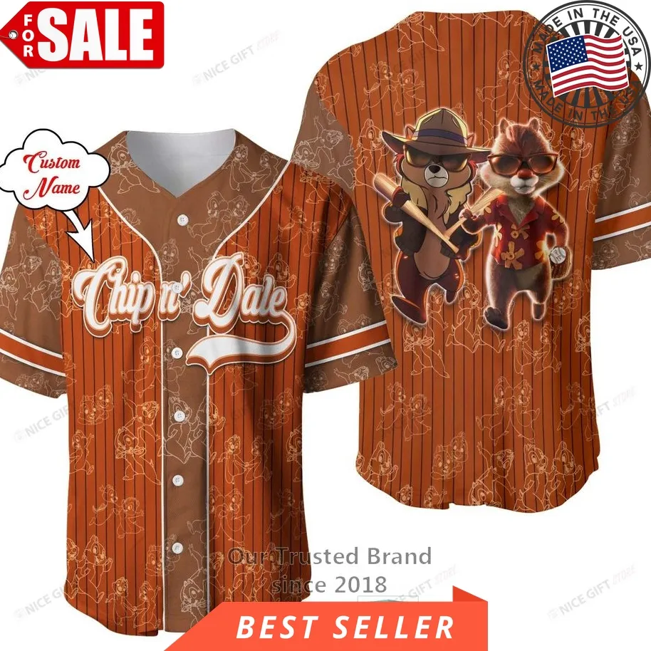 Chip N Dale Custom Name Baseball Jersey Shirt Trending