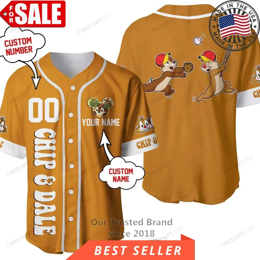 Chip N Dale Personalized Play Baseball Jersey Shirt Trending