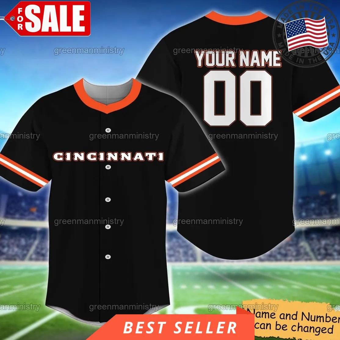 Cincinnati Baseball Jersey Name And Number Customize Jersey Baseball Shirt