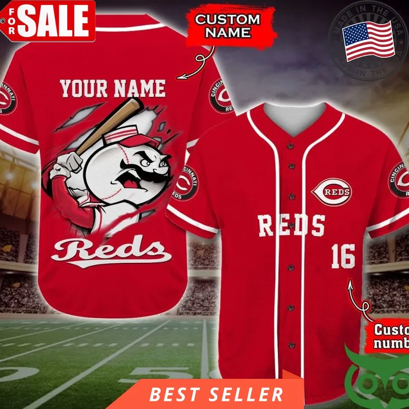 Cincinnati Reds Baseball Jersey Mlb Custom Name Number