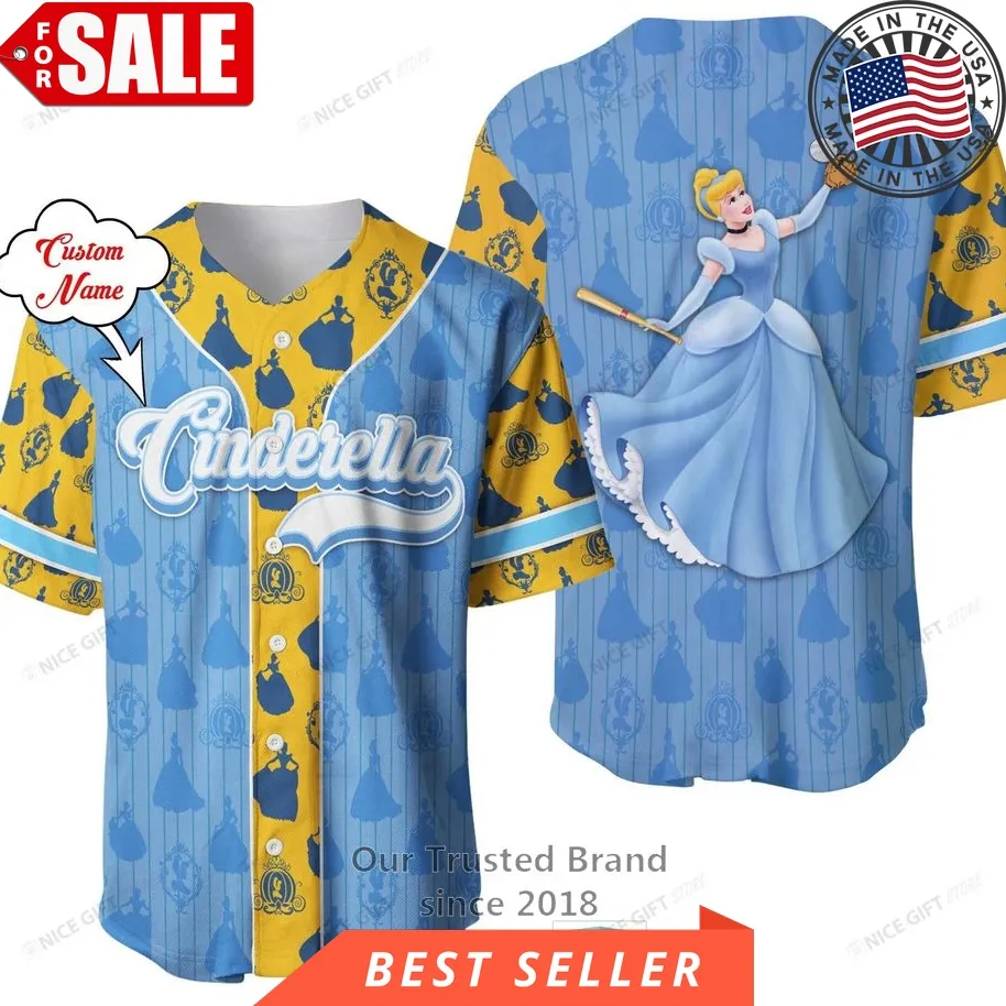 Cinderella Custom Name Baseball Jersey Shirt