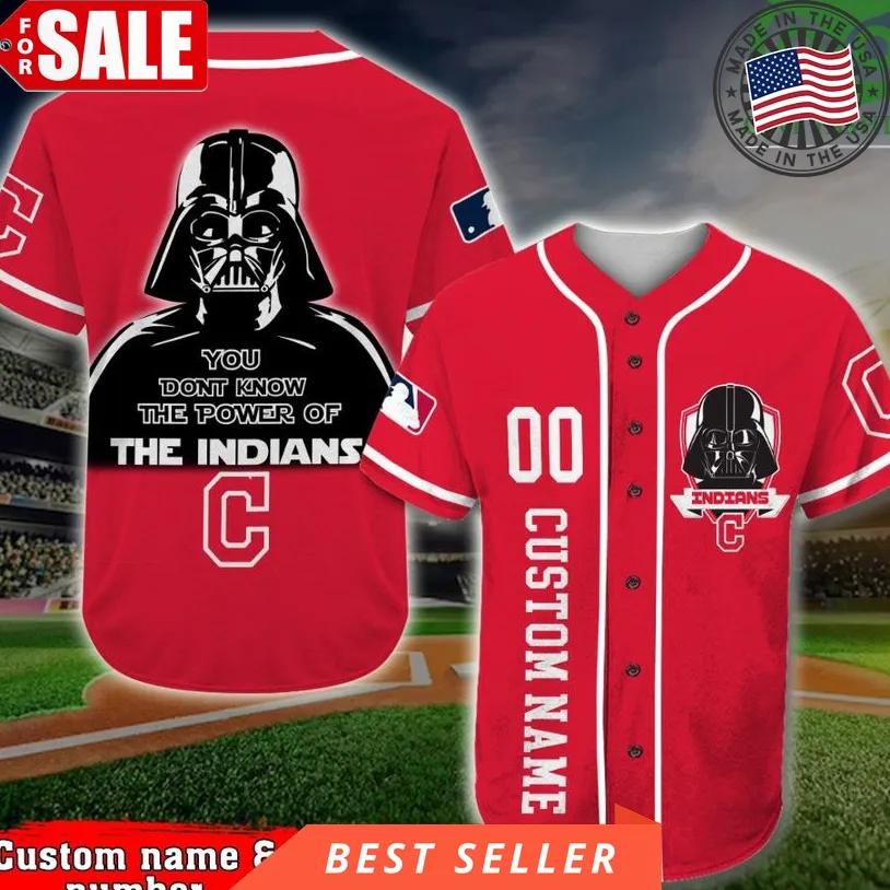 Cleveland Indians Baseball Jersey Darth Vader Star Wars Mlb Custom Name Number