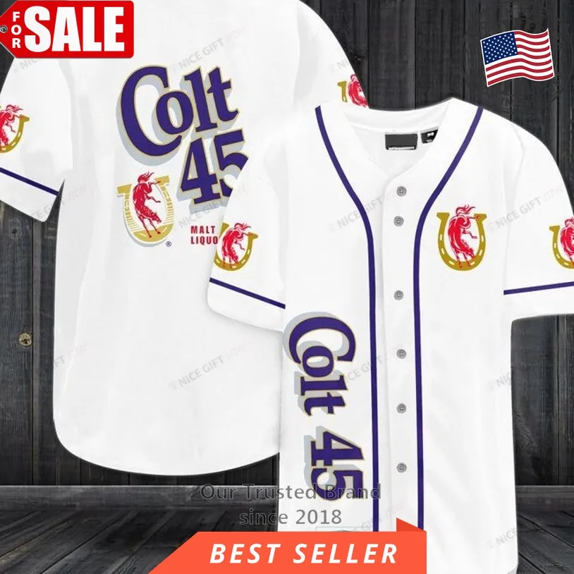 Colt 45 White Baseball Jersey
