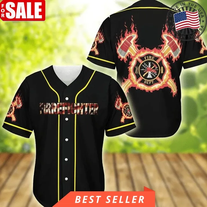 Cool Firefighter 1245 Gift For Lover Baseball Jersey