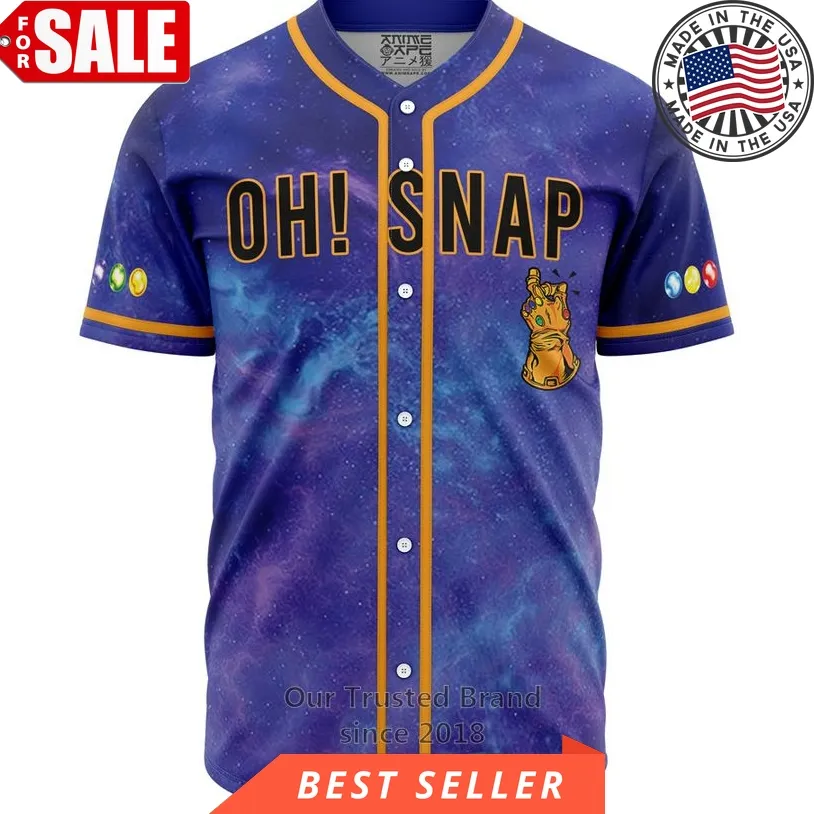 Cosmic Infinity Stones Marvel Baseball Jersey