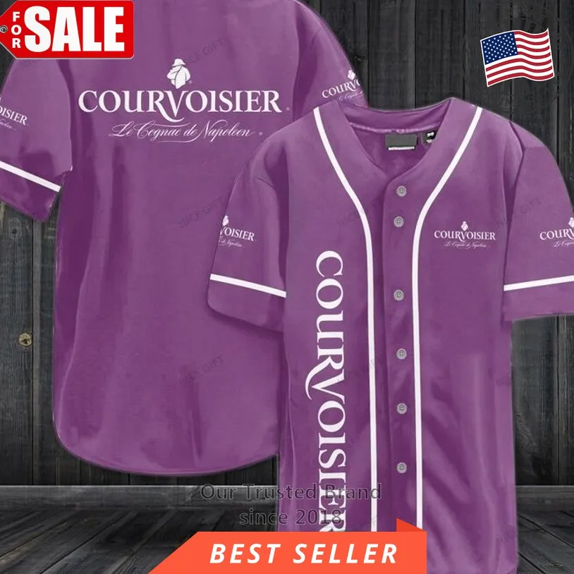 Courvoisier Purple Baseball Jersey