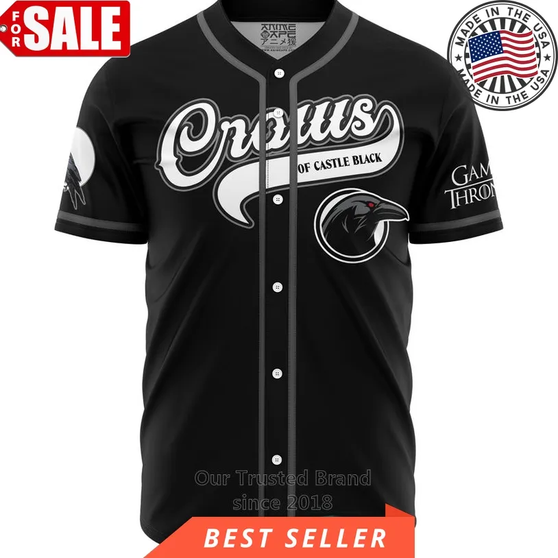 Crows Of Castle Black Snow Game Of Thrones Baseball Jersey Unisex Trending