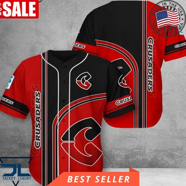 Crusaders Rugby Baseball Jersey Size up S to 5XL