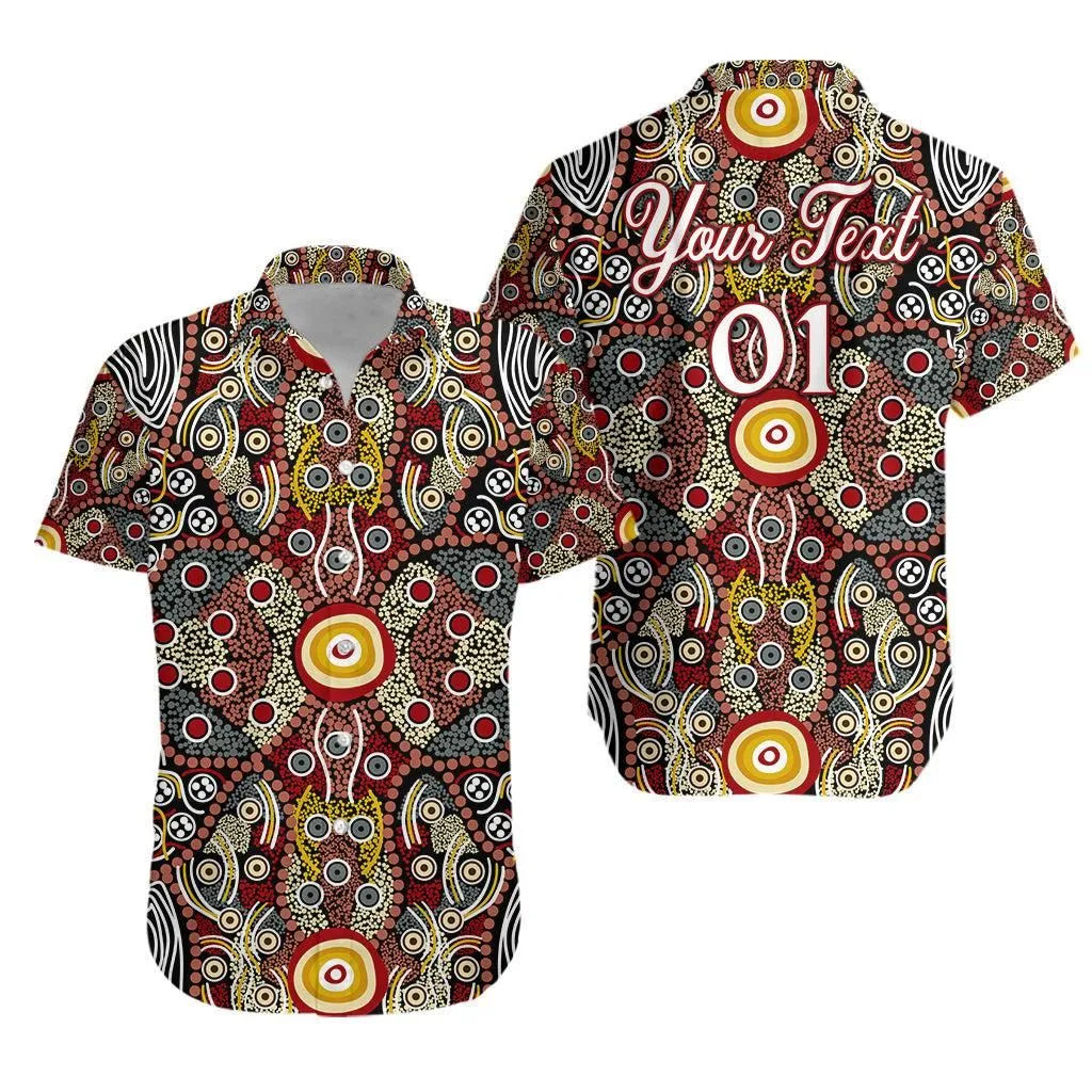 (Custom Personalised) Aboriginal Art Dot Vibes Hawaiian Shirt Indigenous   No1 Lt8_1