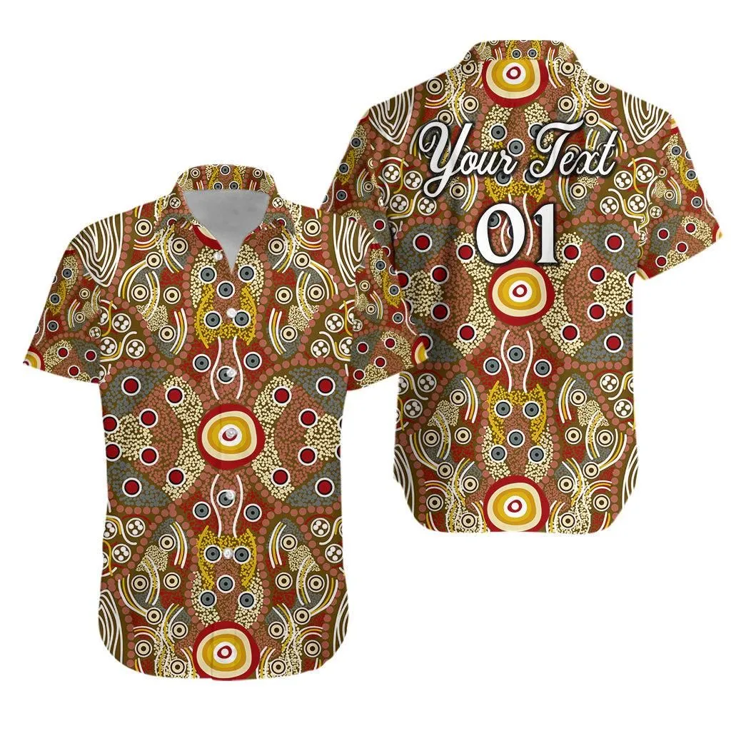 (Custom Personalised) Aboriginal Art Dot Vibes Hawaiian Shirt Indigenous   No2 Lt8_1