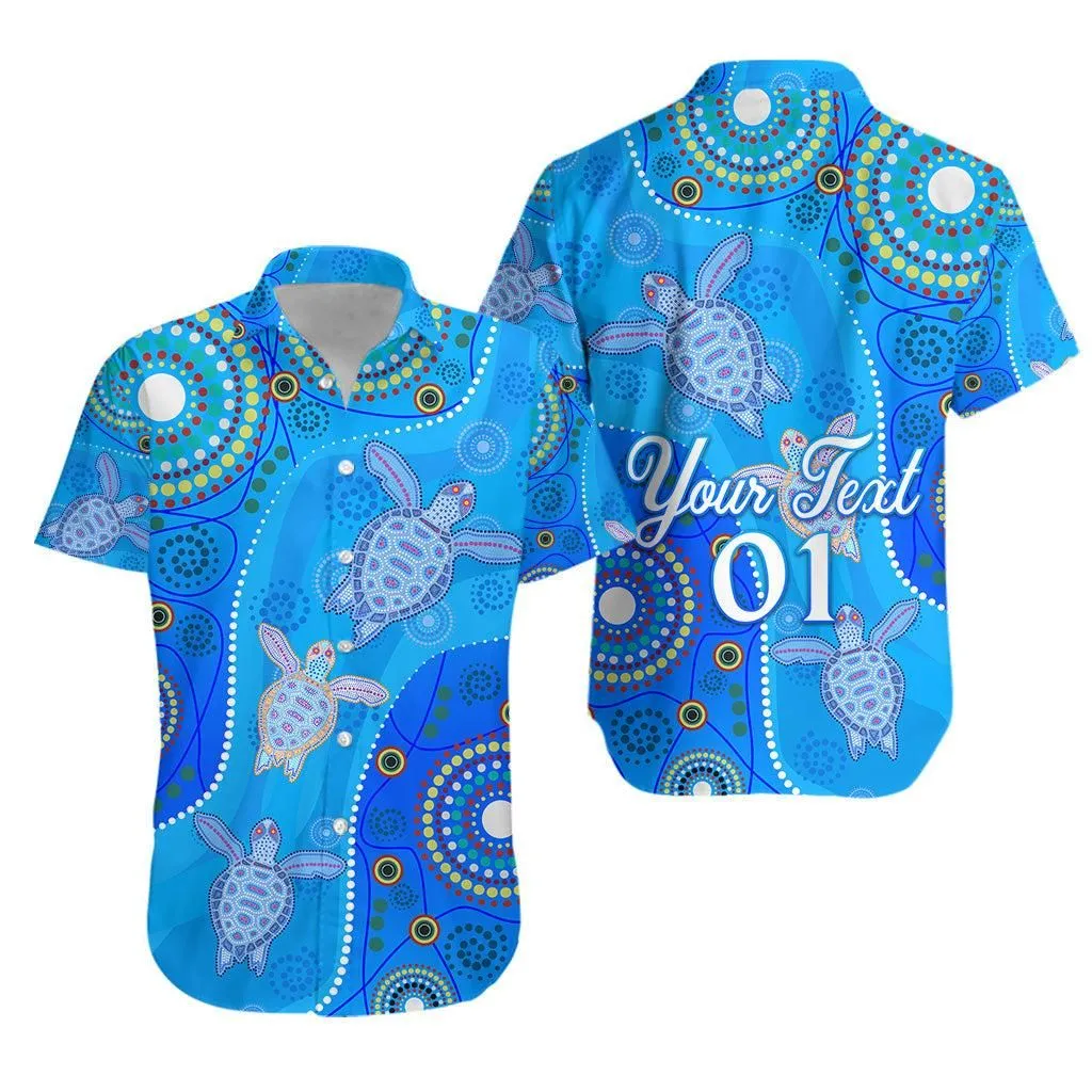 (Custom Personalised) Aboriginal Art Turtle Hawaiian Shirt Indigenous Simple Vibes Lt8_1