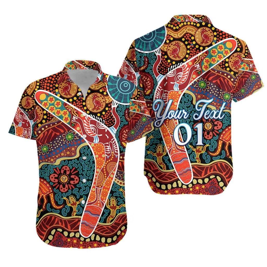 (Custom Personalised) Aboriginal Boomerang Hawaiian Shirt Indigenous Lt8_1