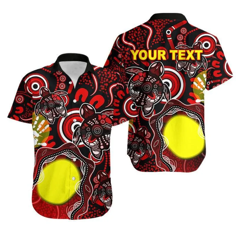 (Custom Personalised) Aboriginal Flag Naidoc Turtle Hawaiian Shirt Lt6_0