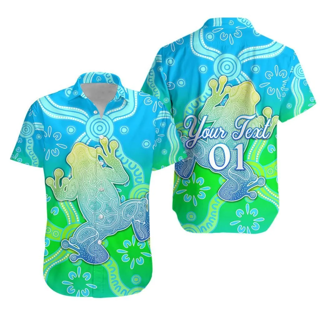 (Custom Personalised) Aboriginal Frog Hawaiian Shirt Indigenous Simple Vibes Lt8_1