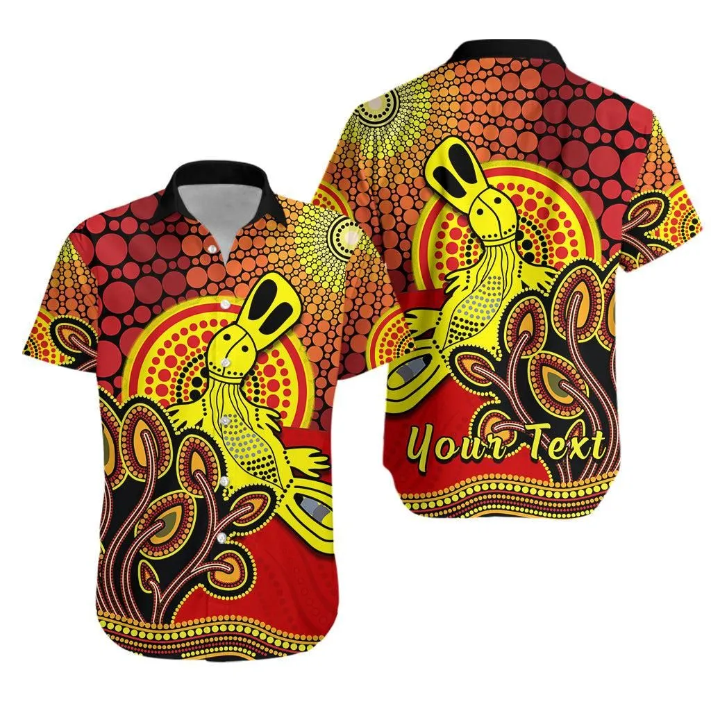 (Custom Personalised) Aboriginal Platypus Hawaiian Shirt Tree On The Hill Sunshine Lt13_0