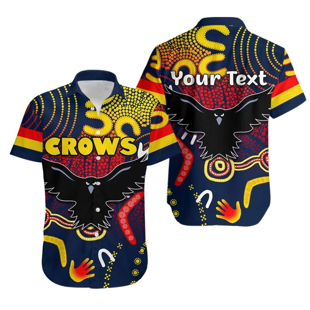 (Custom Personalised) Adelaide Crows Hawaiian Shirt Indigenous Lt6_1