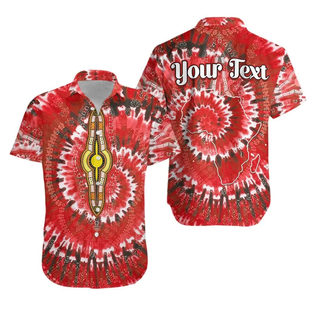 (Custom Personalised) Africa Tie Dye Hawaiian Shirt Red Fashion Lt13_0