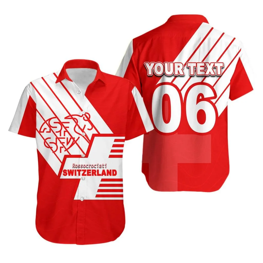 (Custom Personalised And Number) Switzerland Football Hawaiian Shirt Sport Style Lt6_1